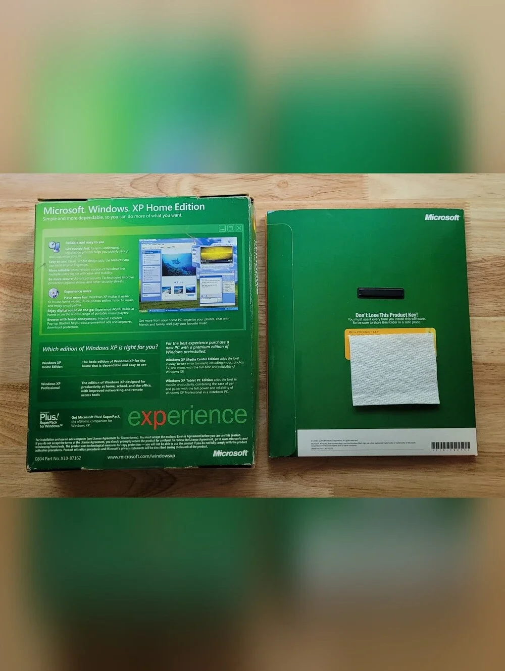 Microsoft Windows XP Home Edition SP2 Retail English CD Software 1 Device